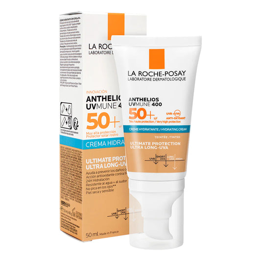 Anthelios UVMUNE 400 Crema Hidratante con Color FPS50+