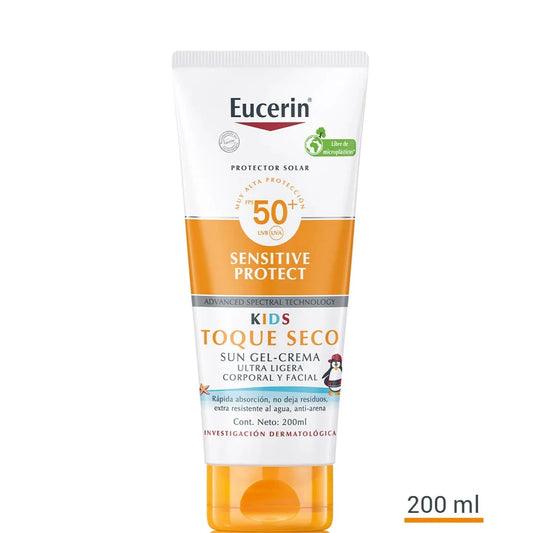 Protector Solar Sun Kids Toque Seco Gel Crema 200 ml